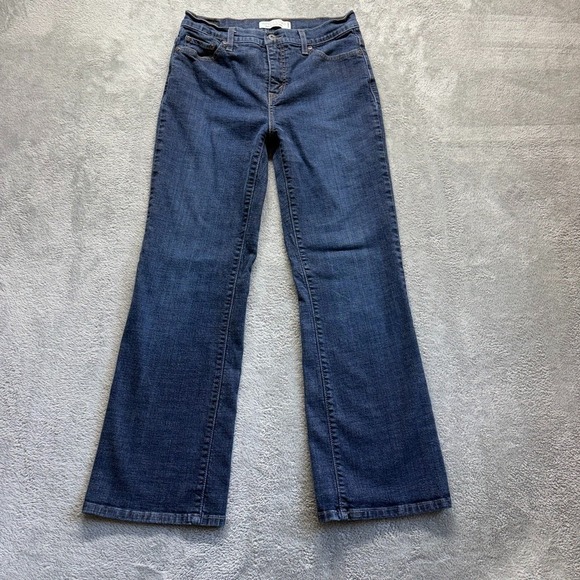 Levi's Denim - Levis 512 Jeans Womens 10 Short Blue Bootcut Perfectly Slimming Flap Pockets